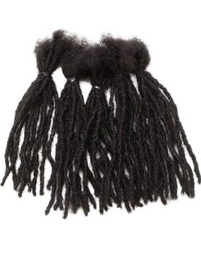 Black Human Hair Loc Extensions - Natural Texture